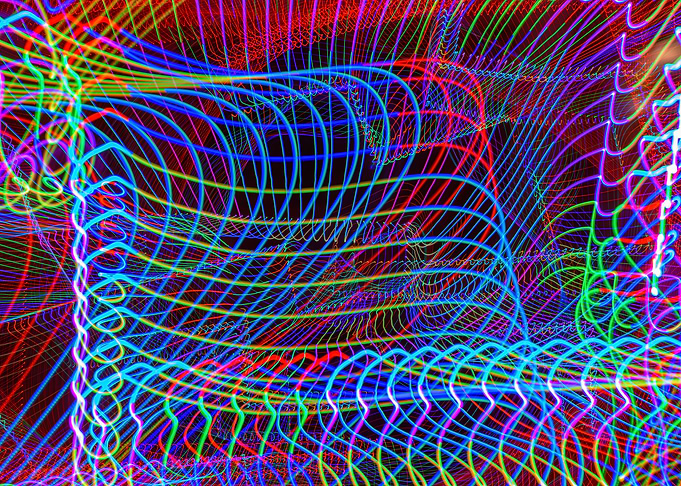 Abstract Light Trails