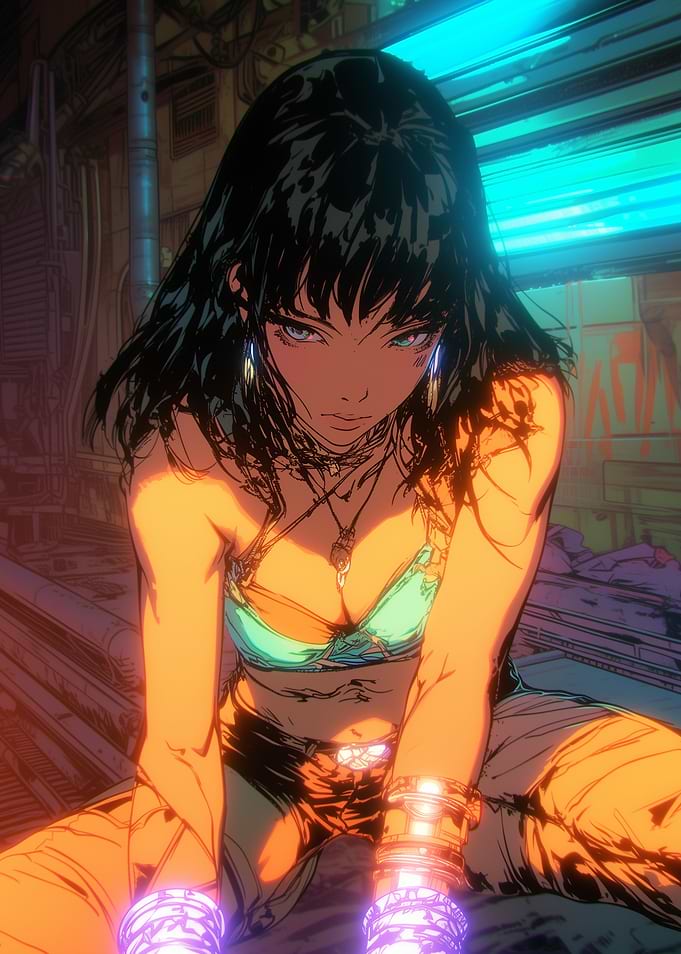 Cyberpunk Anime Girl