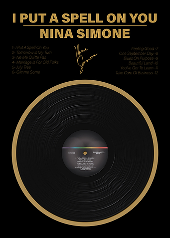 Nina Simone I Put A Spell On You Album Vinyl Poster Design