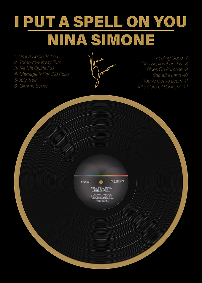 Nina Simone I Put A Spell On You Album Vinyl Poster Design