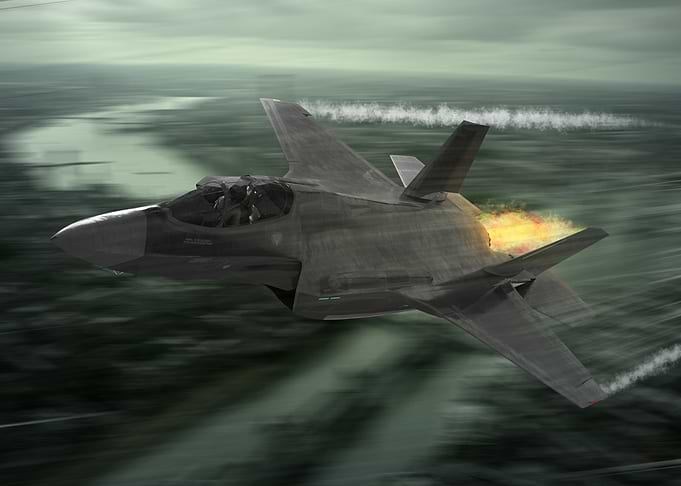 F35 fly by