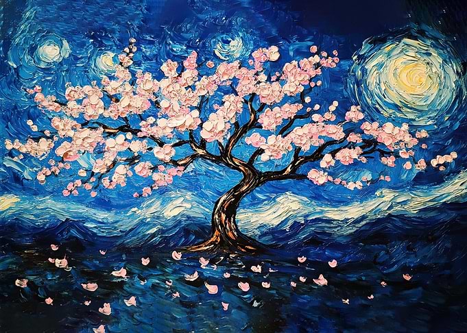 Cherry Blossom Night