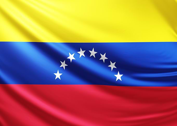 Venezuelan Flag, realistic flag of Venezuel