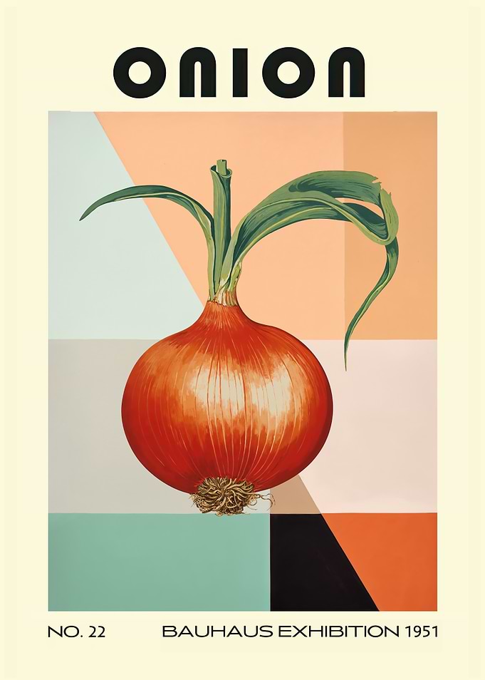 Onion Bauhaus Kitchen Art