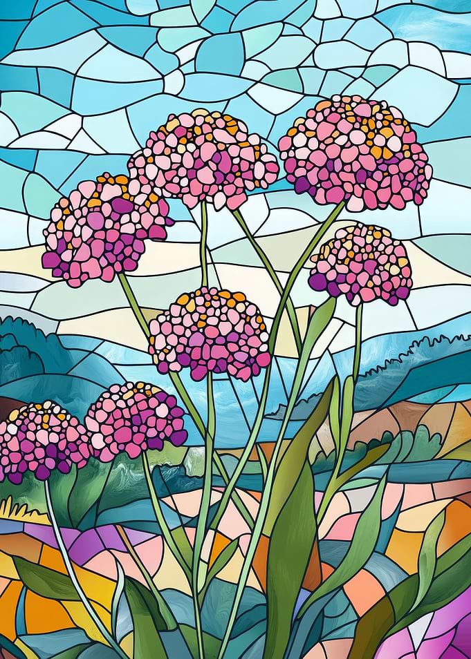 Stained Glass Flowers