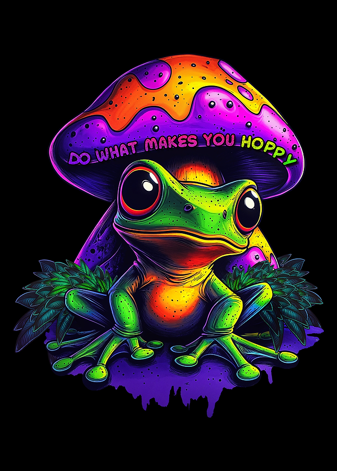 Hoppy Frog with Mushroom
