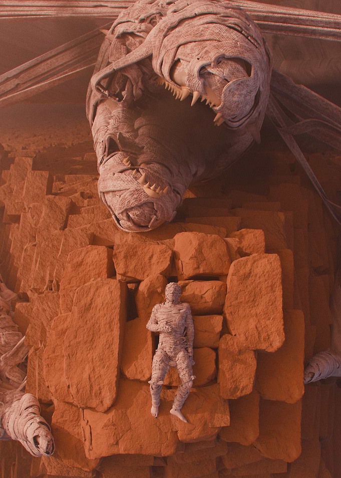 Mummy Dragon and Mummy Man