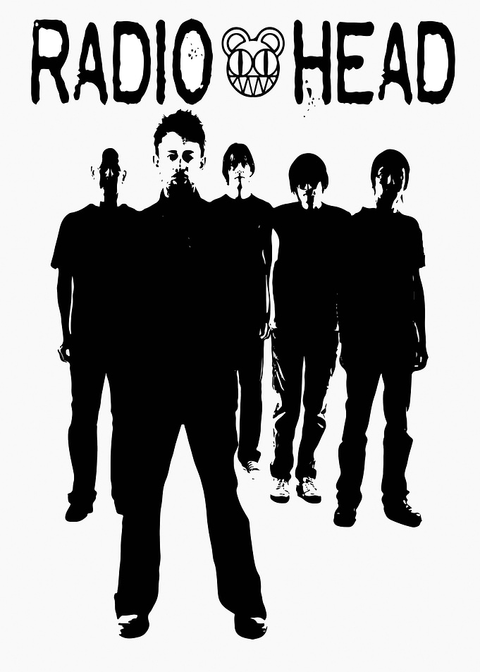 Radiohead Band Silhouette