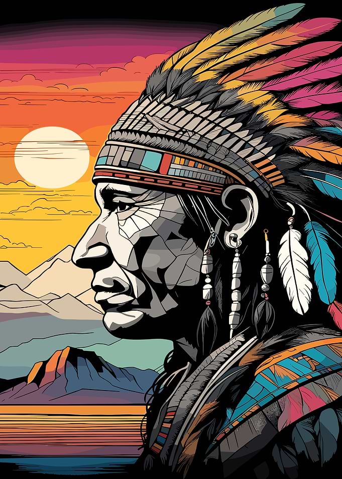 Native American Chief Portrait