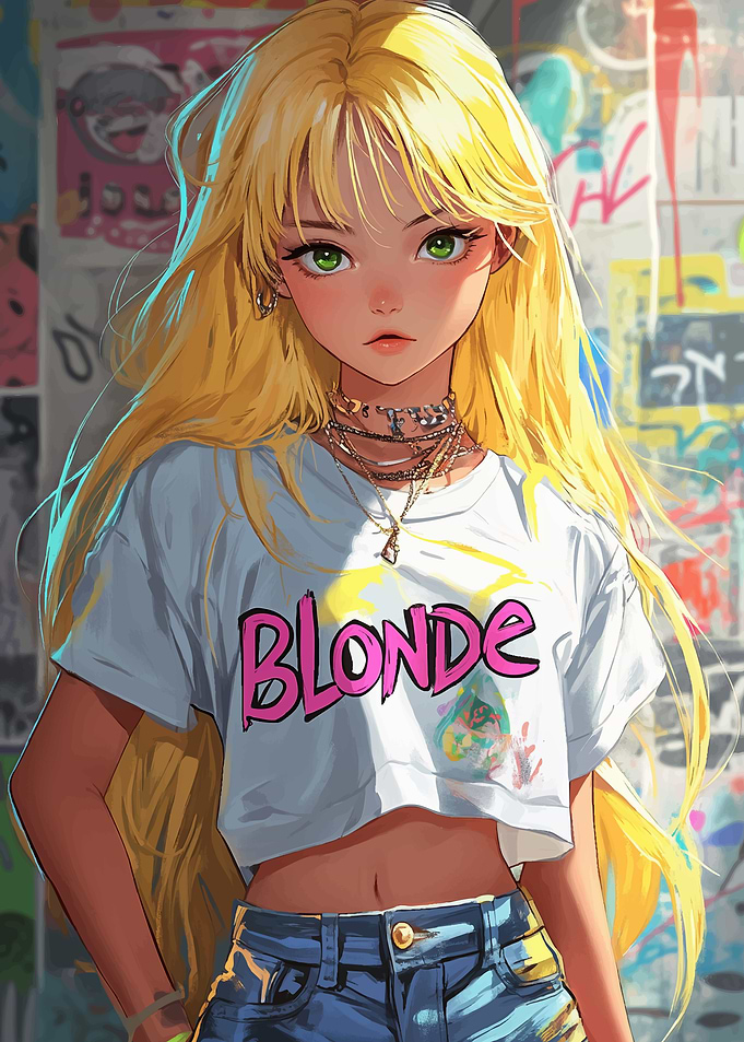 Anime Girl Blonde Hair