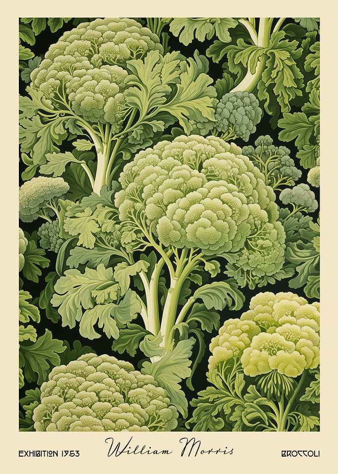 William Morris Broccoli Kitchen