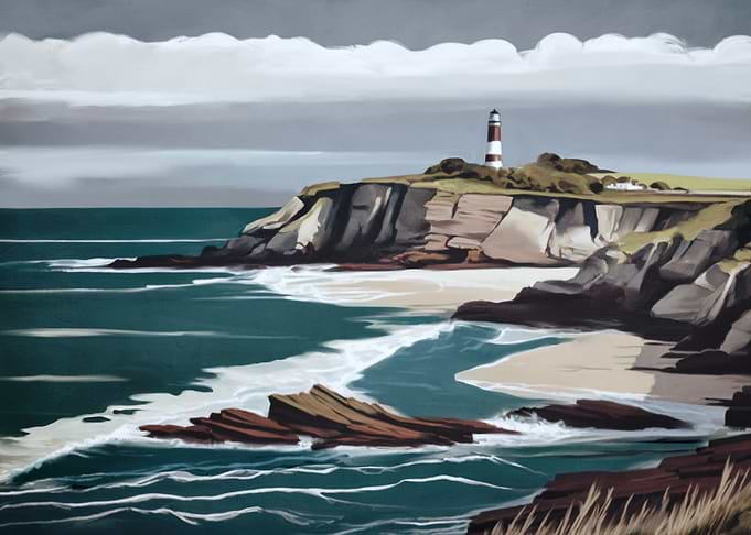 Lighthouse on a Coastal Cliff