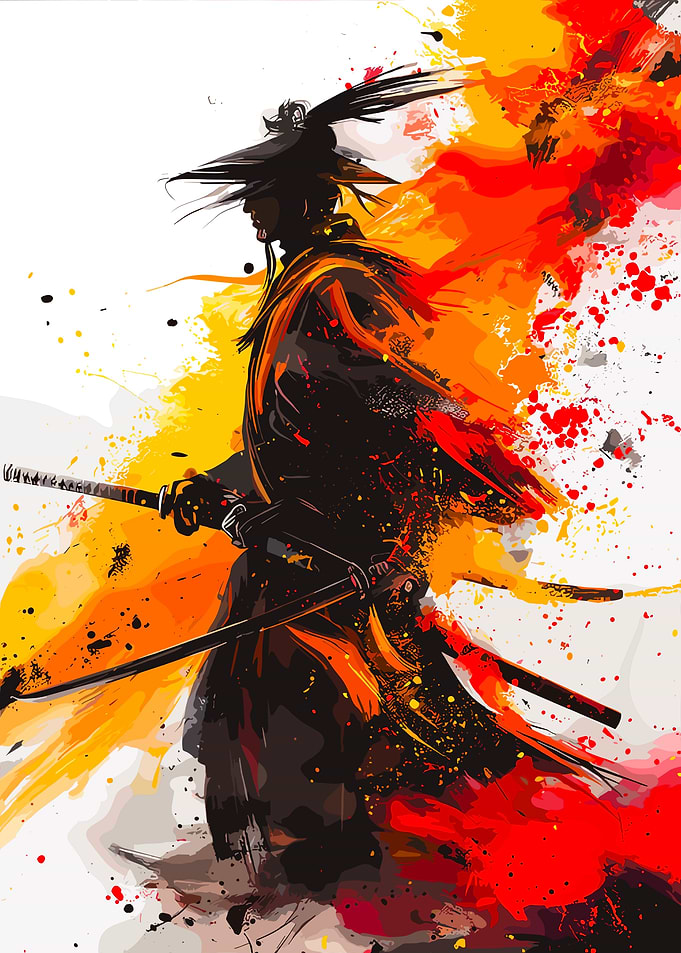Samurai Warrior Art Print