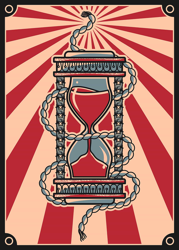 Hourglass vintage design