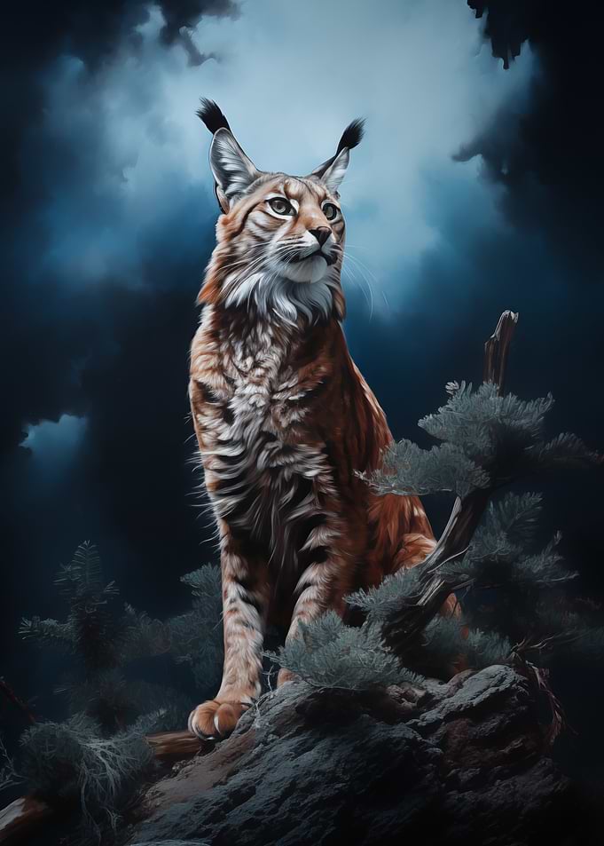 Lynx in the Night