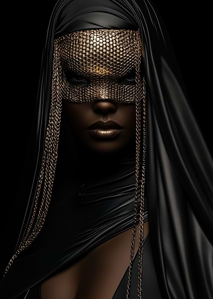 Golden Mask Portrait