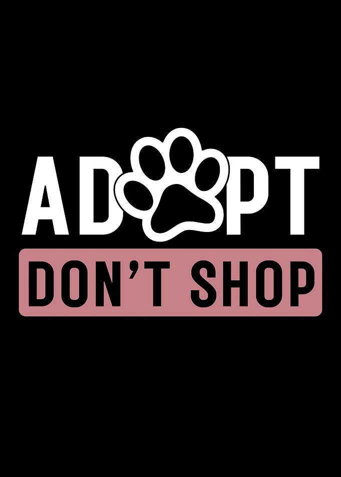 Adopt Don't Shop Paw Print