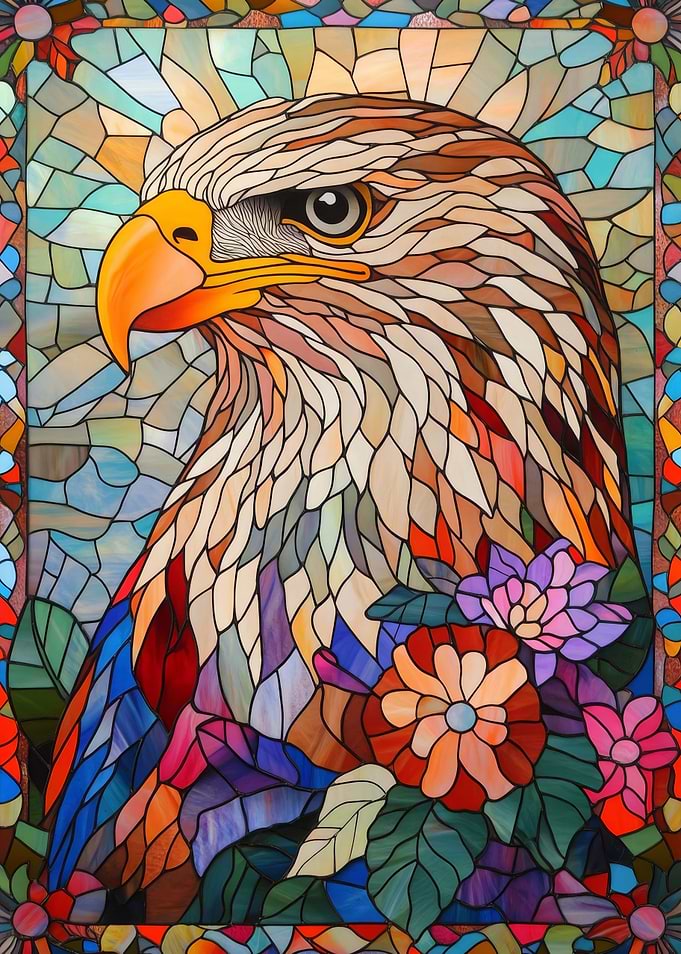 Stained Glass Eagle