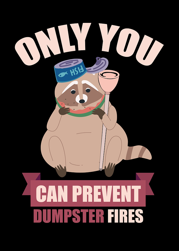 Raccoon Dumpster Fire Prevention