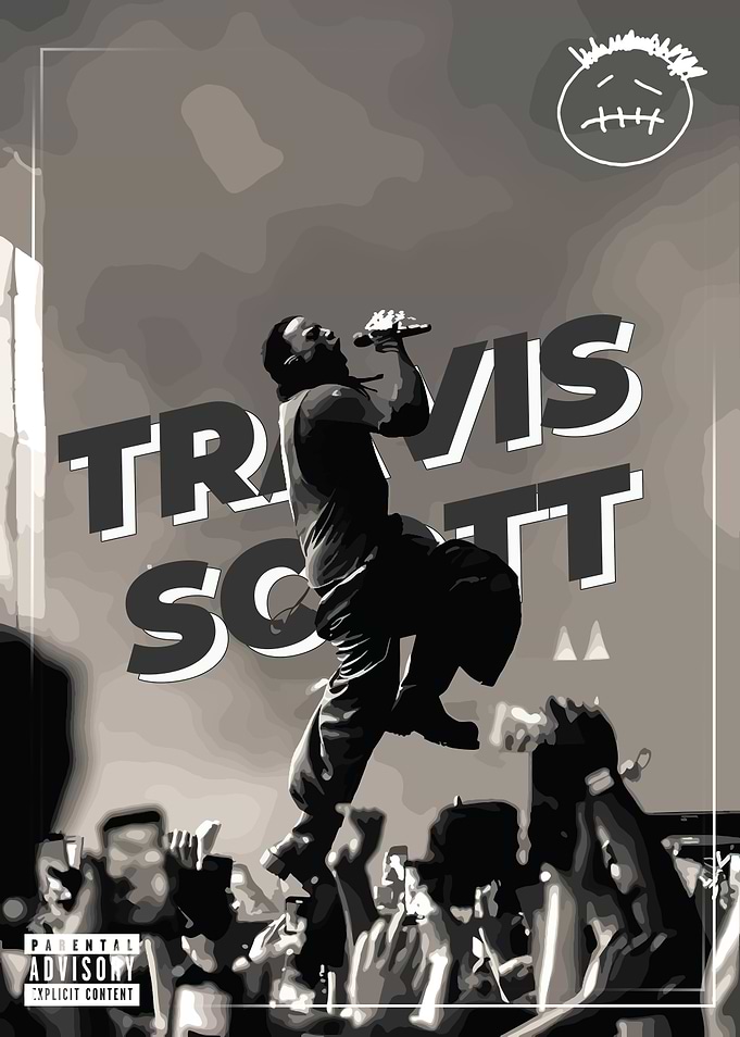 Travis Scott Concert Poster