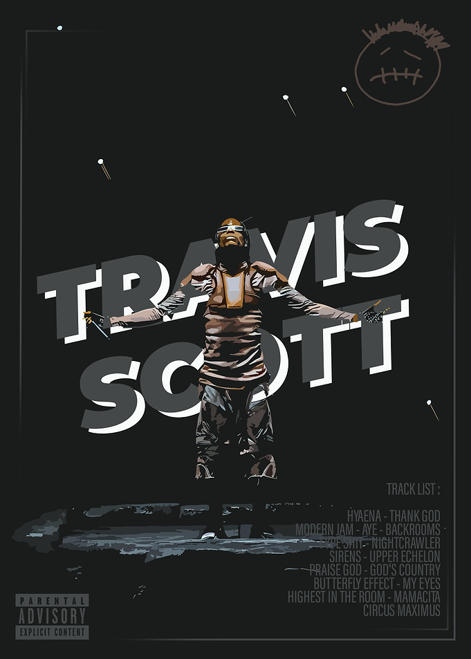 Travis Scott Concert Poster