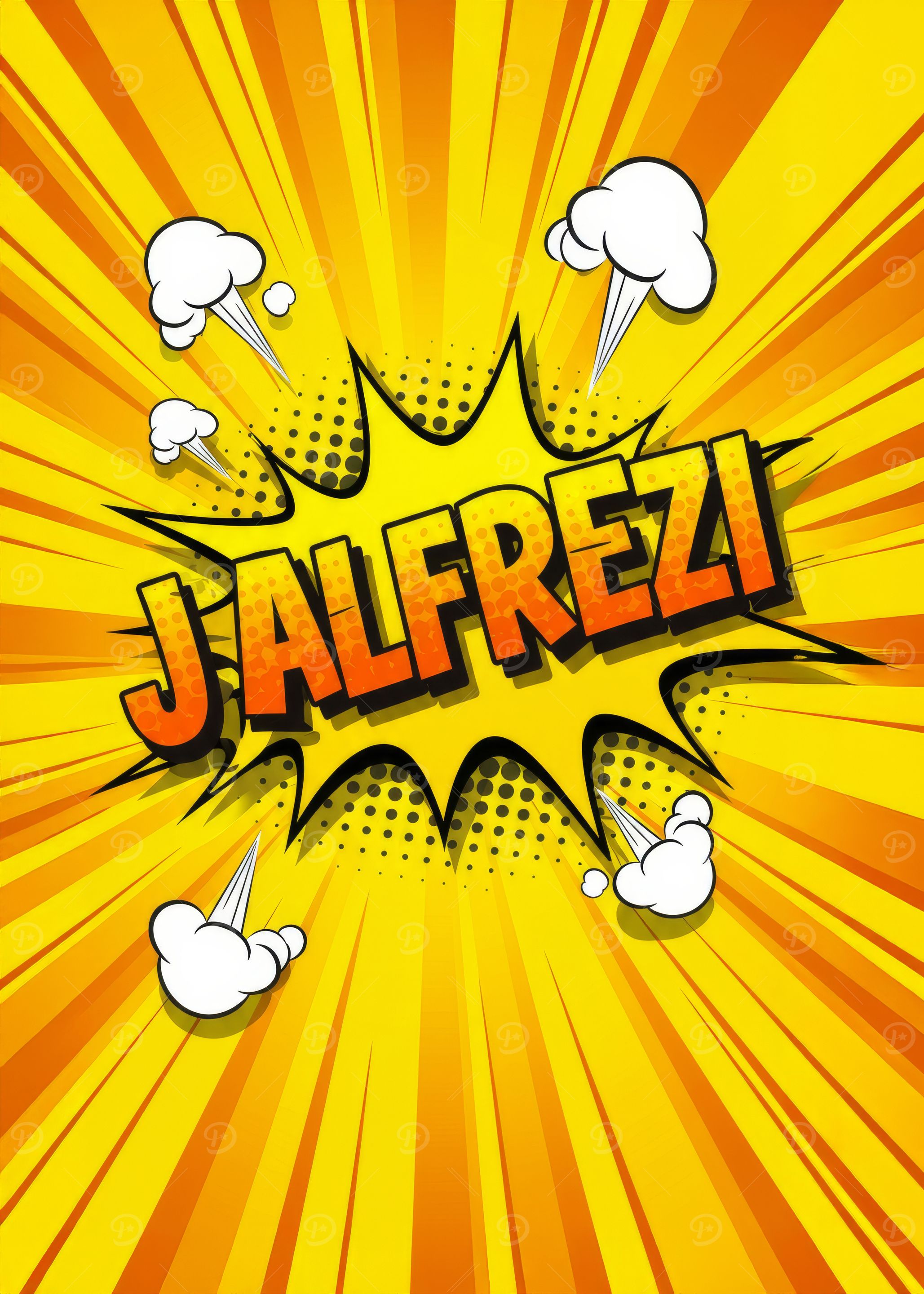 Jalfrezi Curry Comic Book Speech Bubble