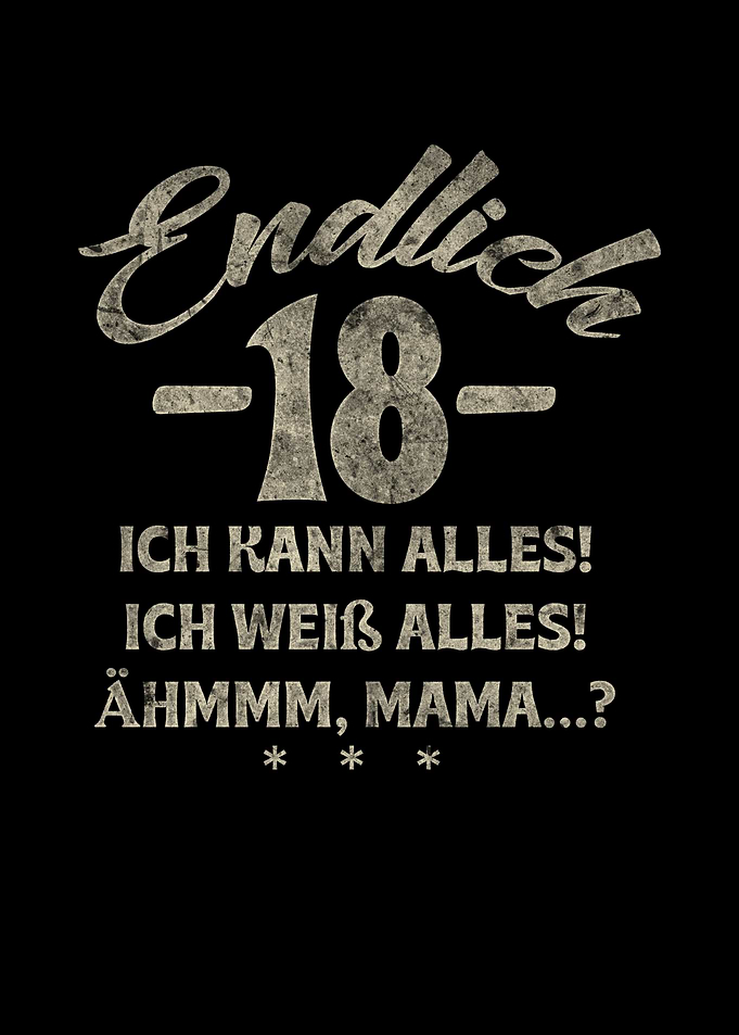 18th Birthday German Humor