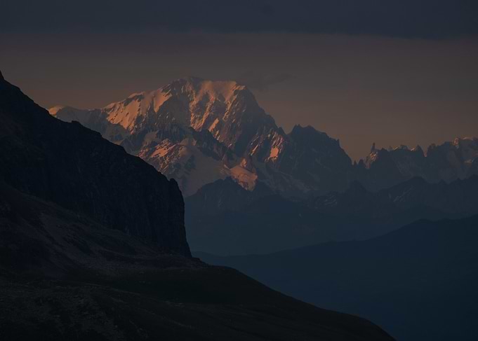 Mont Blanc at Dusk