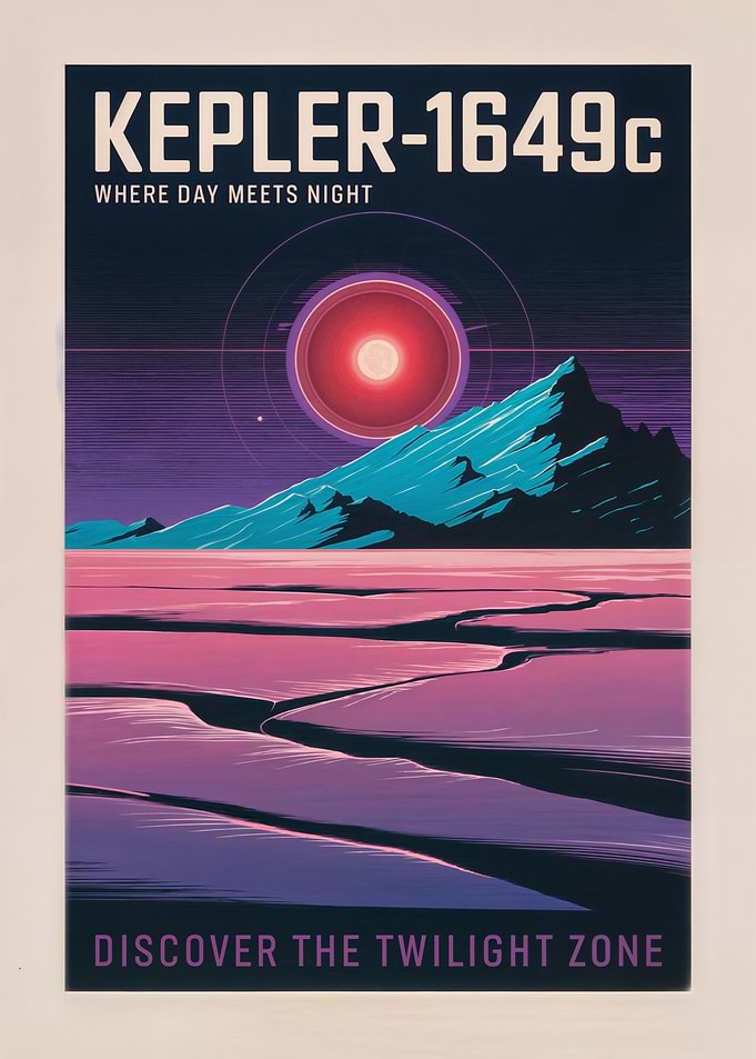Kepler-1649c Exoplanet Poster