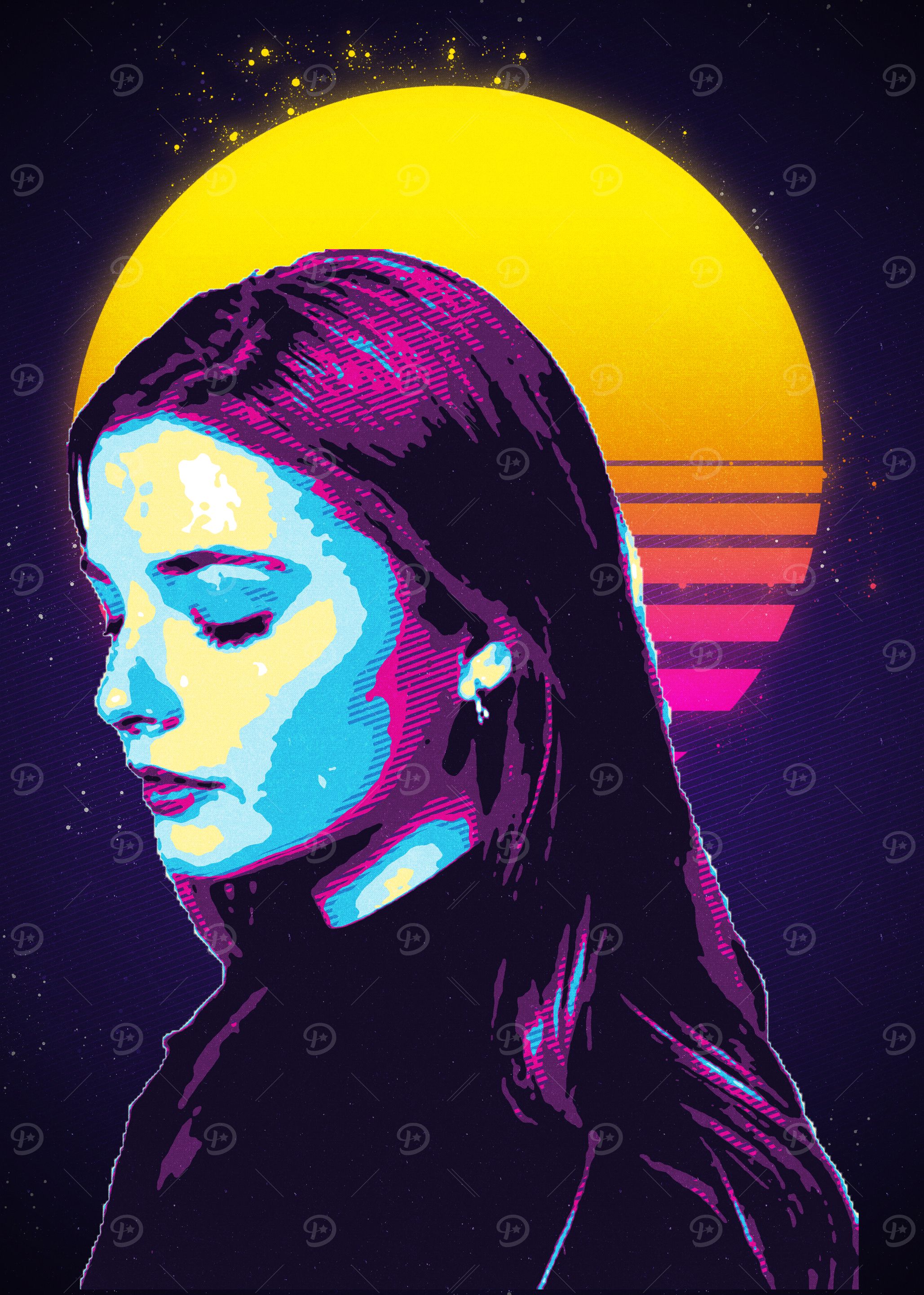 Retro Woman Portrait