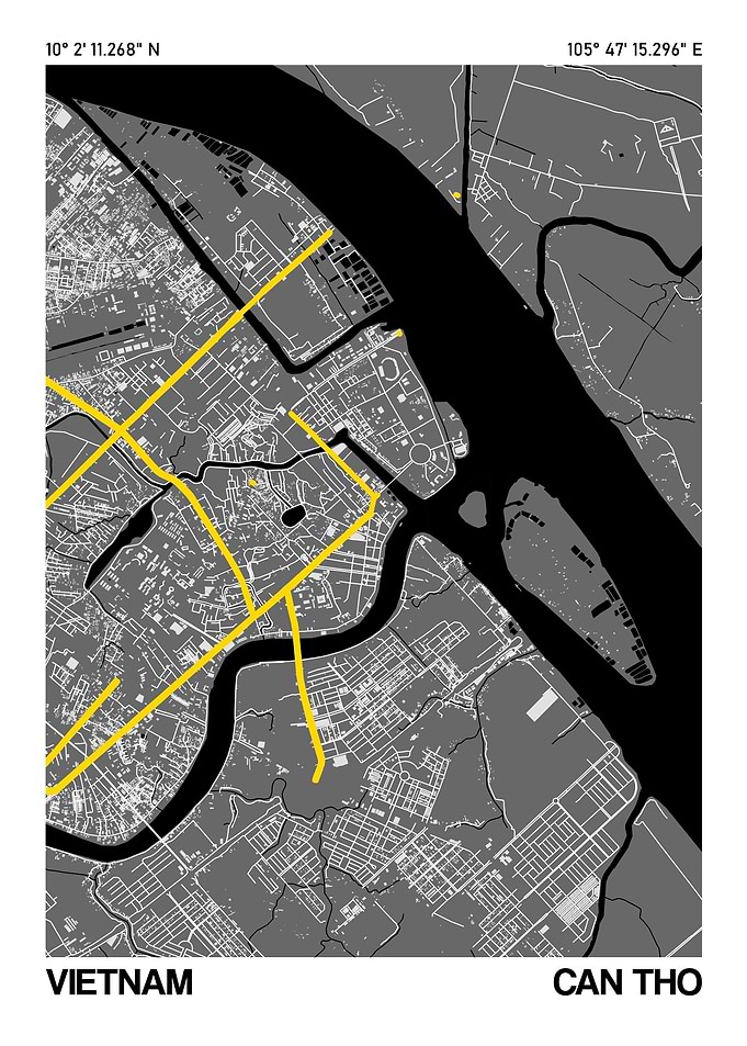 Can Tho City Street Map