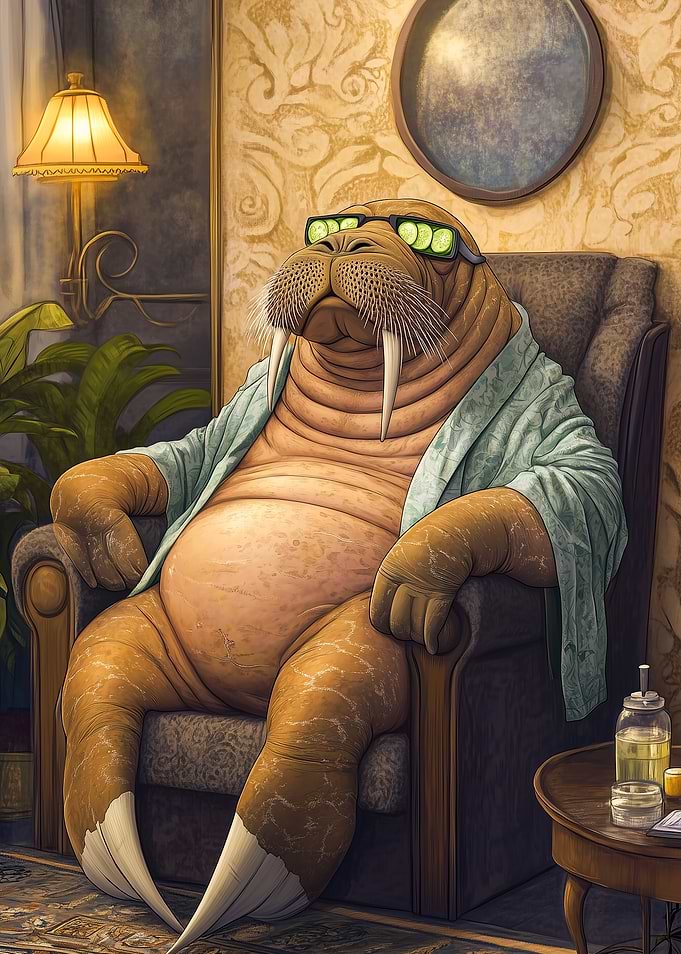 Walrus Relaxing Time