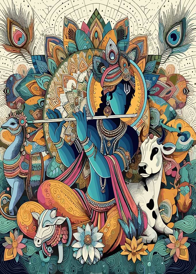 Krishna Playing Flute