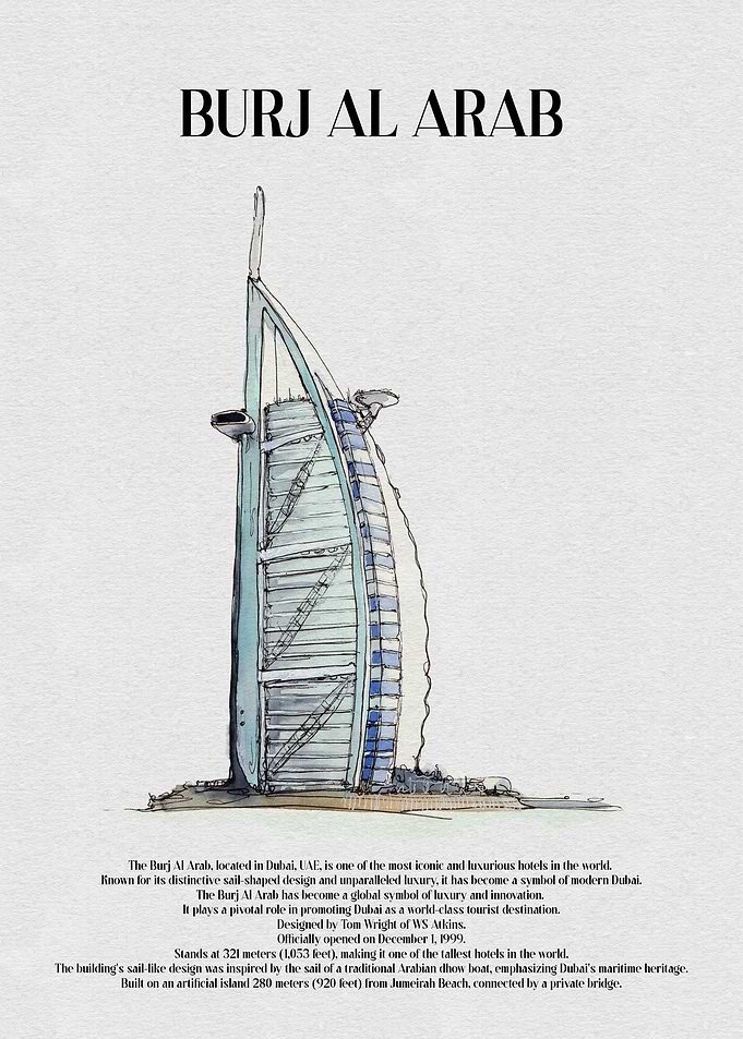 Burj Al Arab Illustration