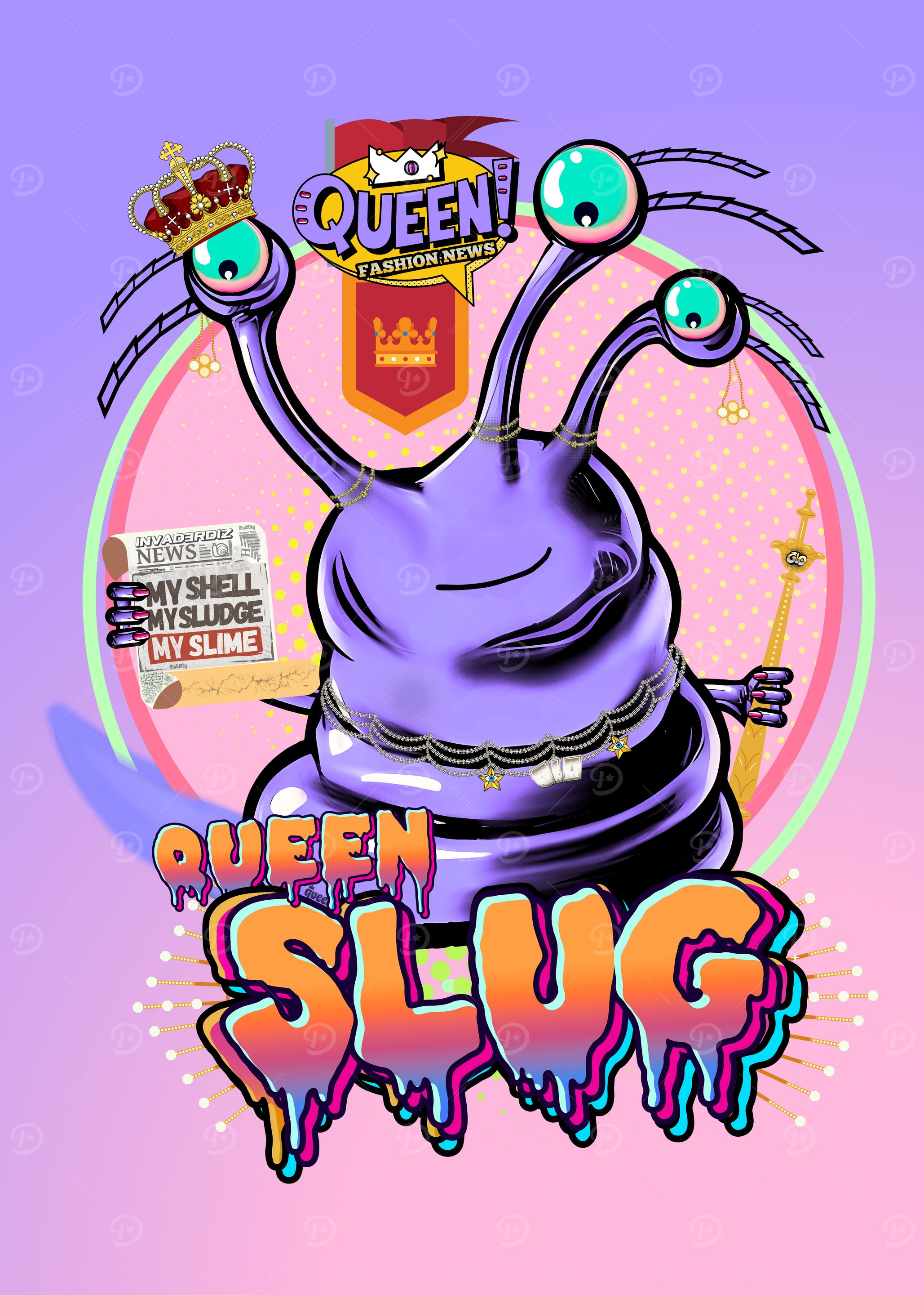 Queen Slug Cartoon