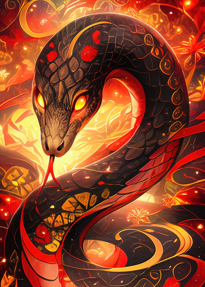 Year of the Snake - Fiery Serpent