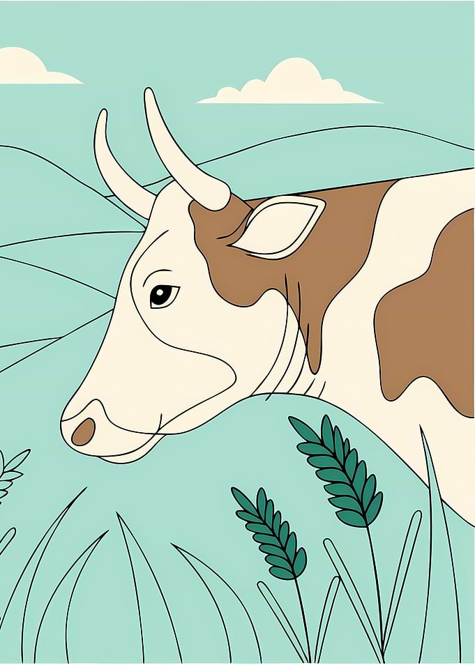 Cow in a Field