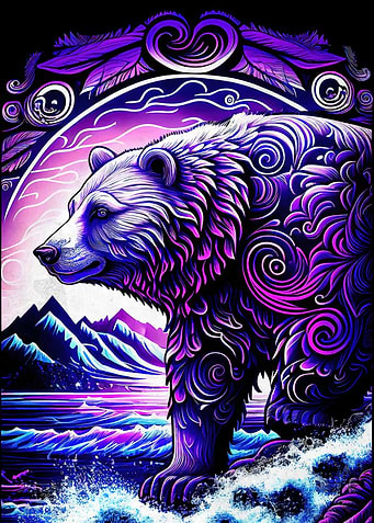 Bear Floral Design