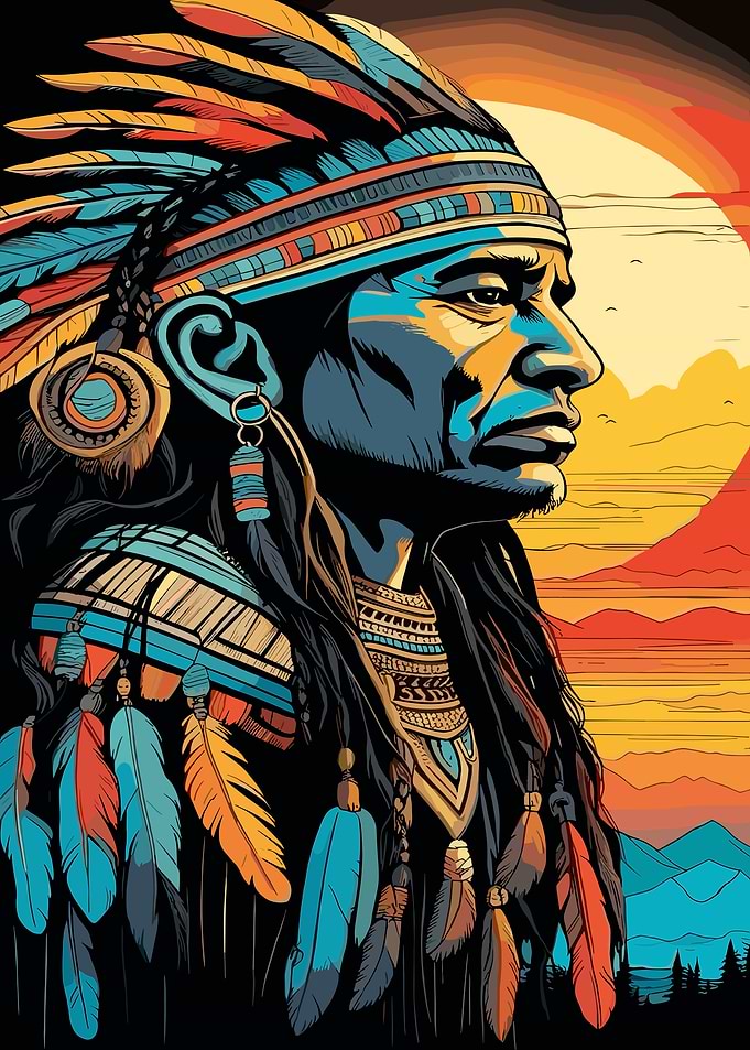 Native American Chief Portrait
