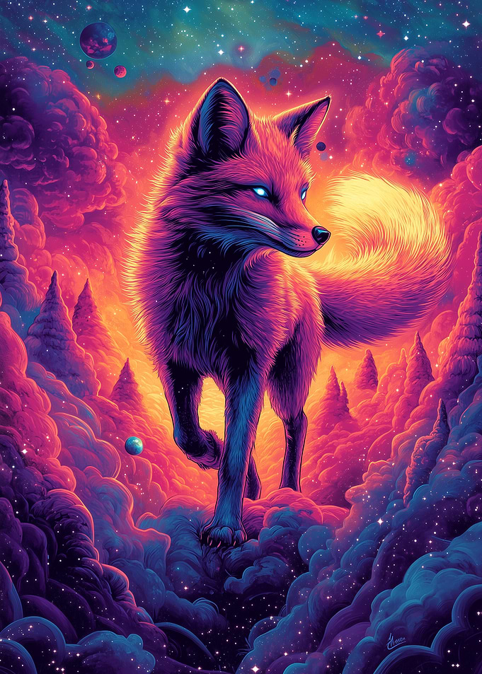 Astral Fox of the Luminous Realm