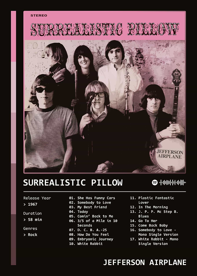 Surrealistic Pillow (1967) by Jefferson Airplane