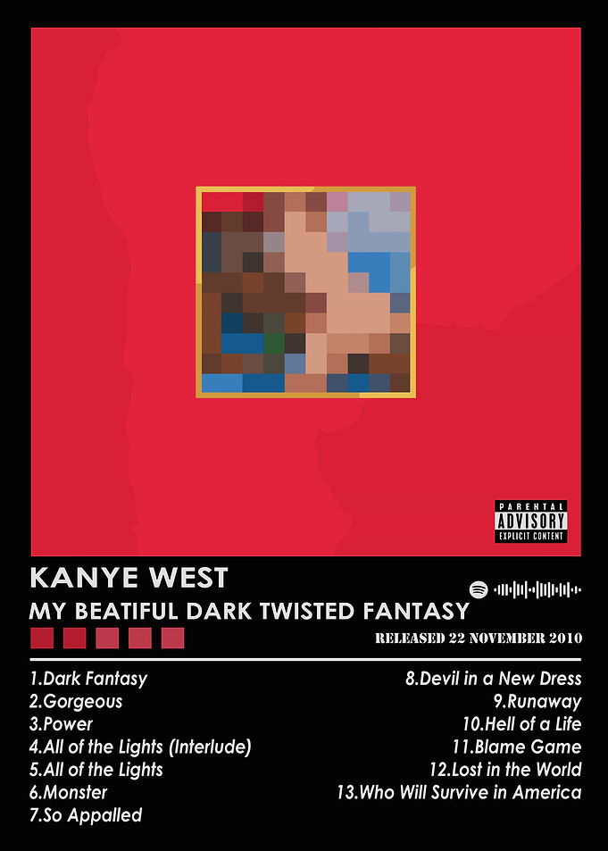 Kanye West My Beautiful Dark Twisted Fantasy
