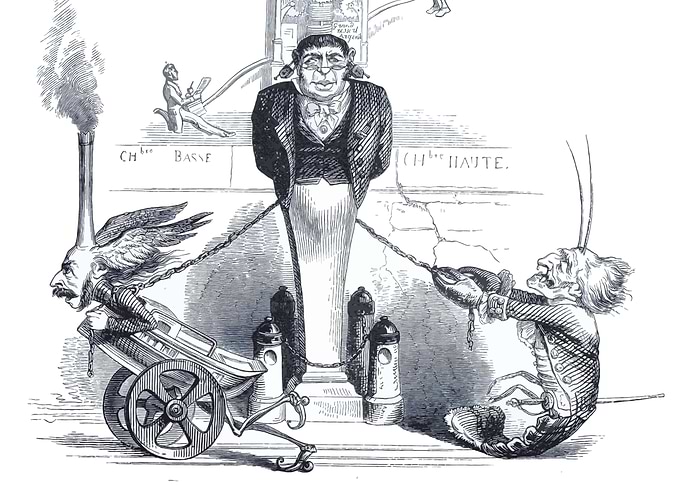 Political Cartoon: Upper and Lower Classes