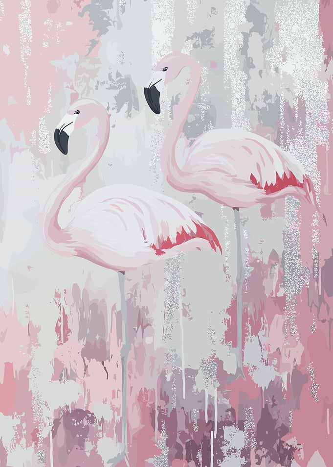 Pink Flamingo Art Print