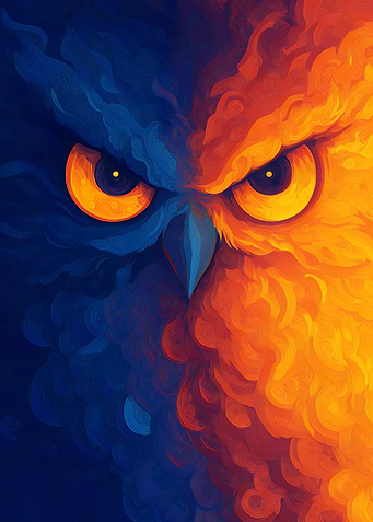 Owl Eyes Digital Art