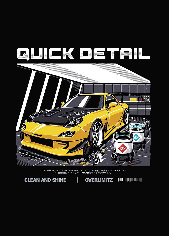 Yellow Sports Car Detail