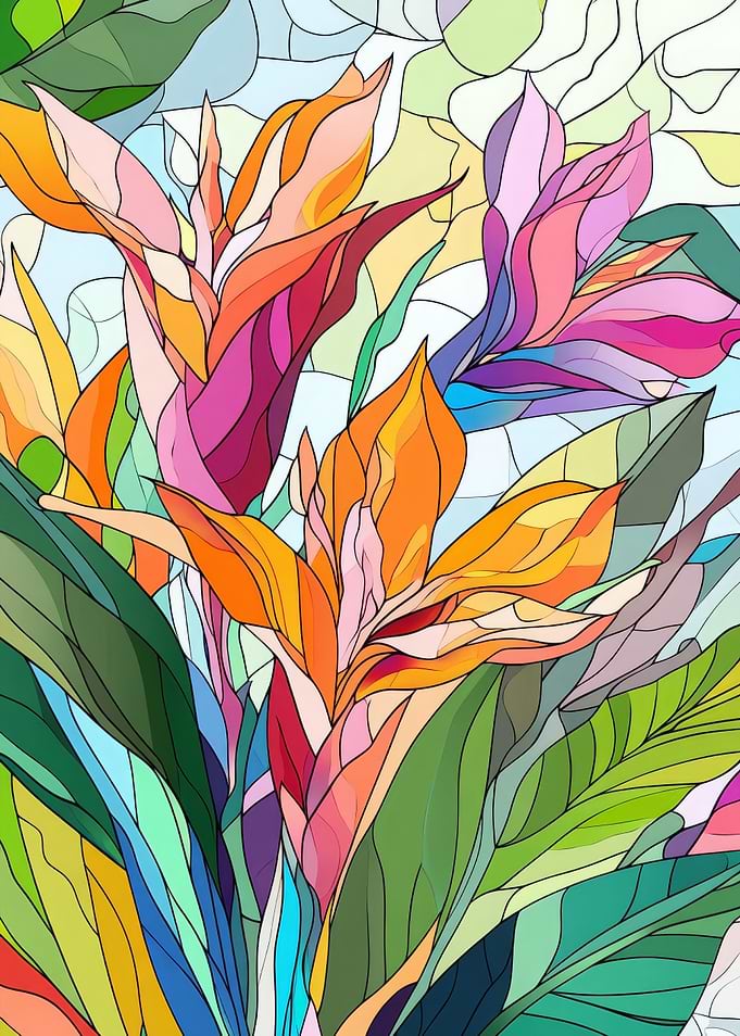 Colorful Floral Illustration