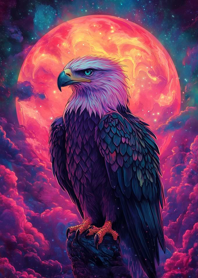 Celestial Eagle of Solar Glow