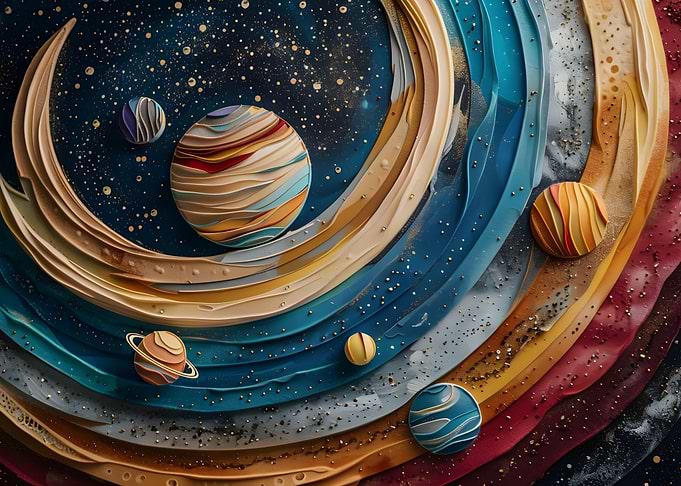 Papercraft Solar System
