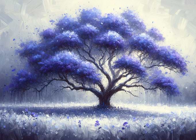Purple Cherry Blossom Frozen Heaven
